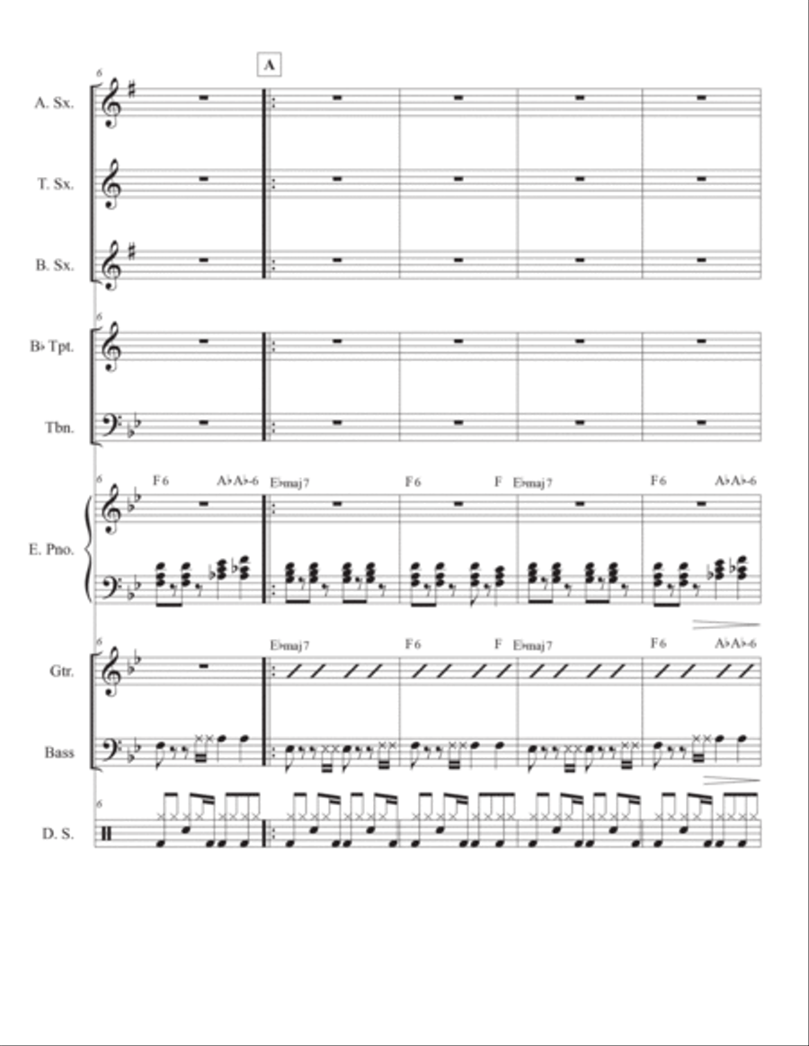 Smile Meditation Jazz Ensemble scores gallery preview page 3