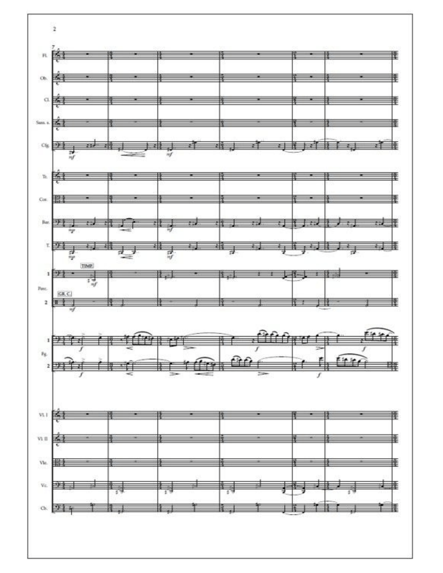 Double concerto for two bassoons and orchestra - Study score Orchestra scores gallery preview page 3