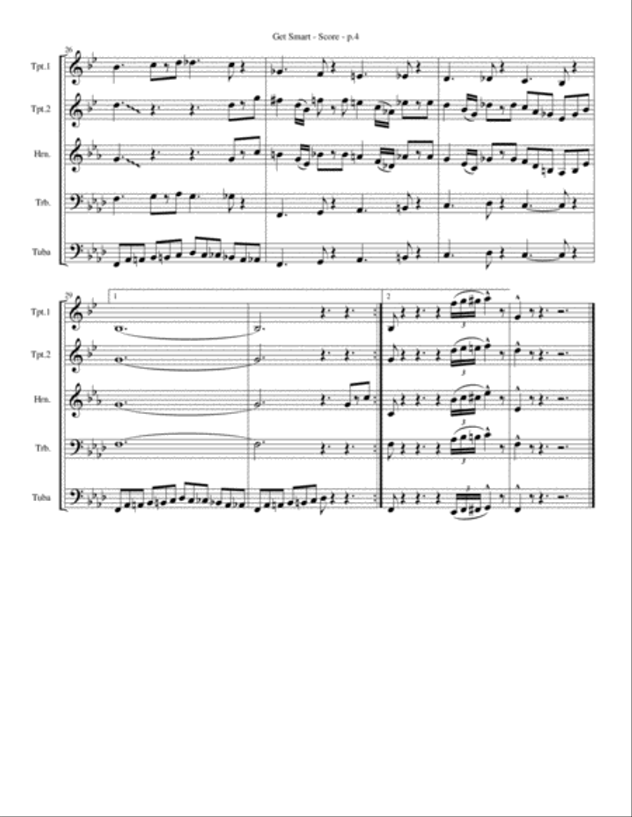 Get Smart Brass Ensemble scores gallery preview page 4