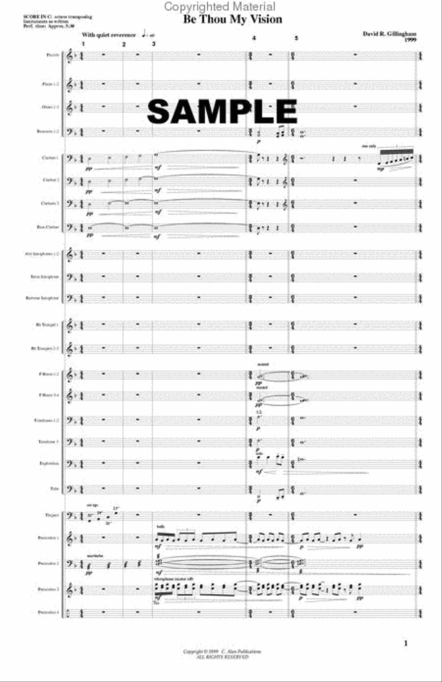 Be Thou My Vision Concert Band scores gallery preview page 2