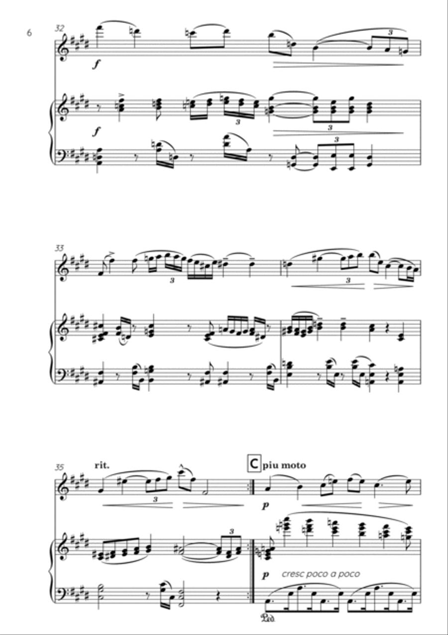 Lament Flute Solo scores gallery preview page 6