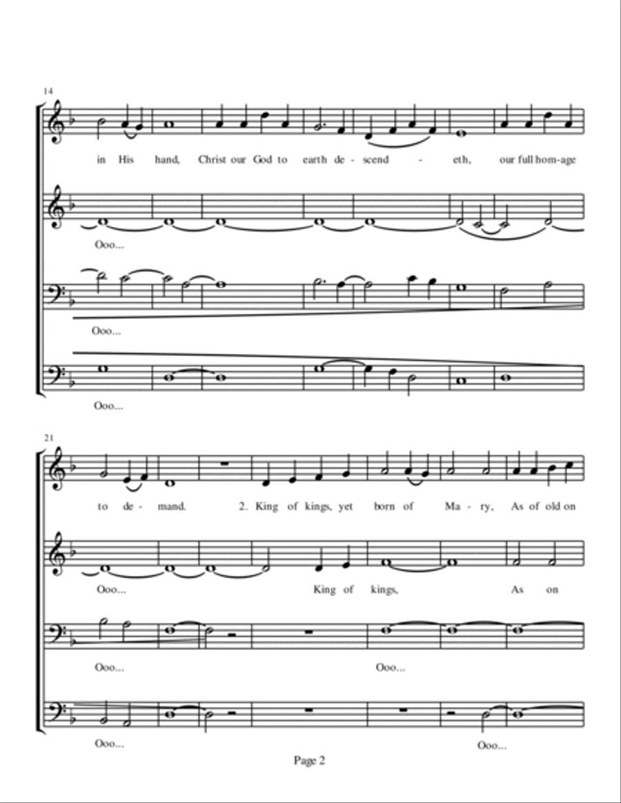 Let All Mortal Flesh Keep Silence 4-Part scores gallery preview page 2