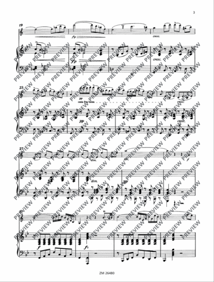 Sonata G minor ”Arpeggione Clarinet Solo scores gallery preview page 4