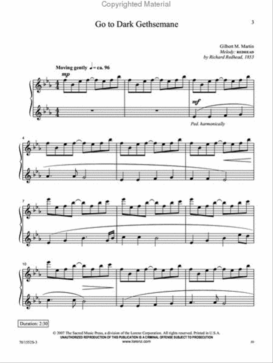 Ah, Holy Jesus! Ah, Holy Jesus! Piano Solo scores gallery preview page 2