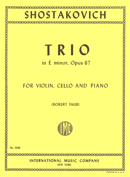 Dmitri Shostakovich: Trio in E minor, Opus 67