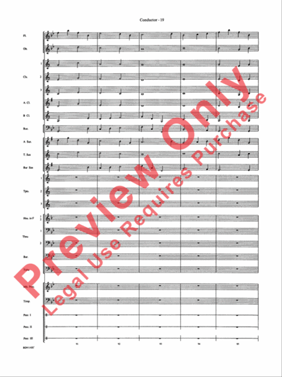 Into the Storm Concert Band scores gallery preview page 22
