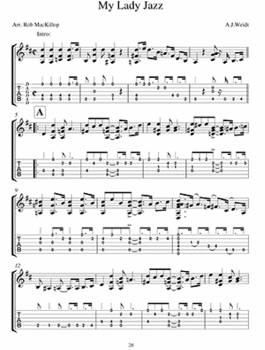 DADGAD Ragtime and Early Jazz Electric Guitar scores gallery preview page 3