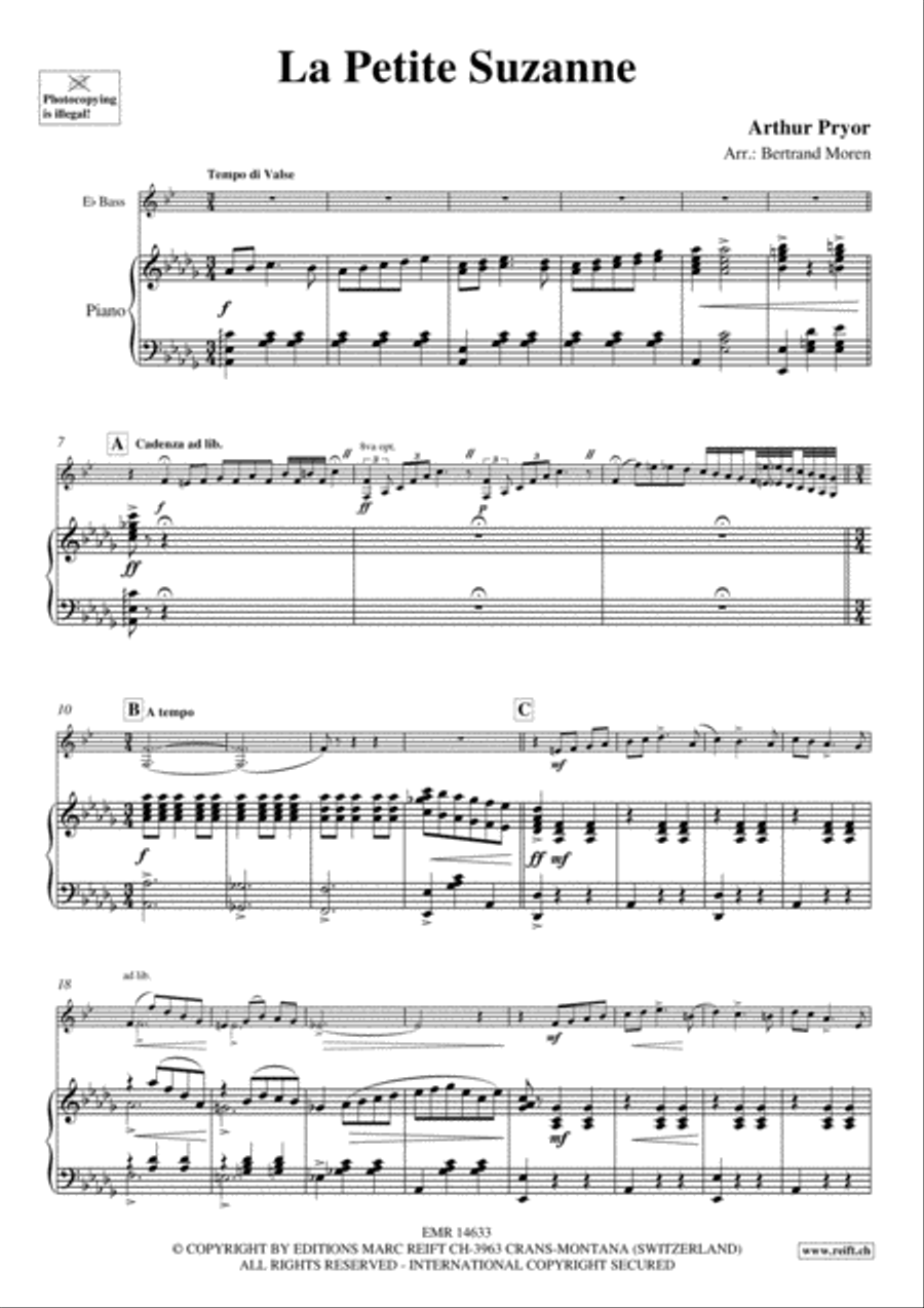 La Petite Suzanne Voice Solo scores gallery preview page 3