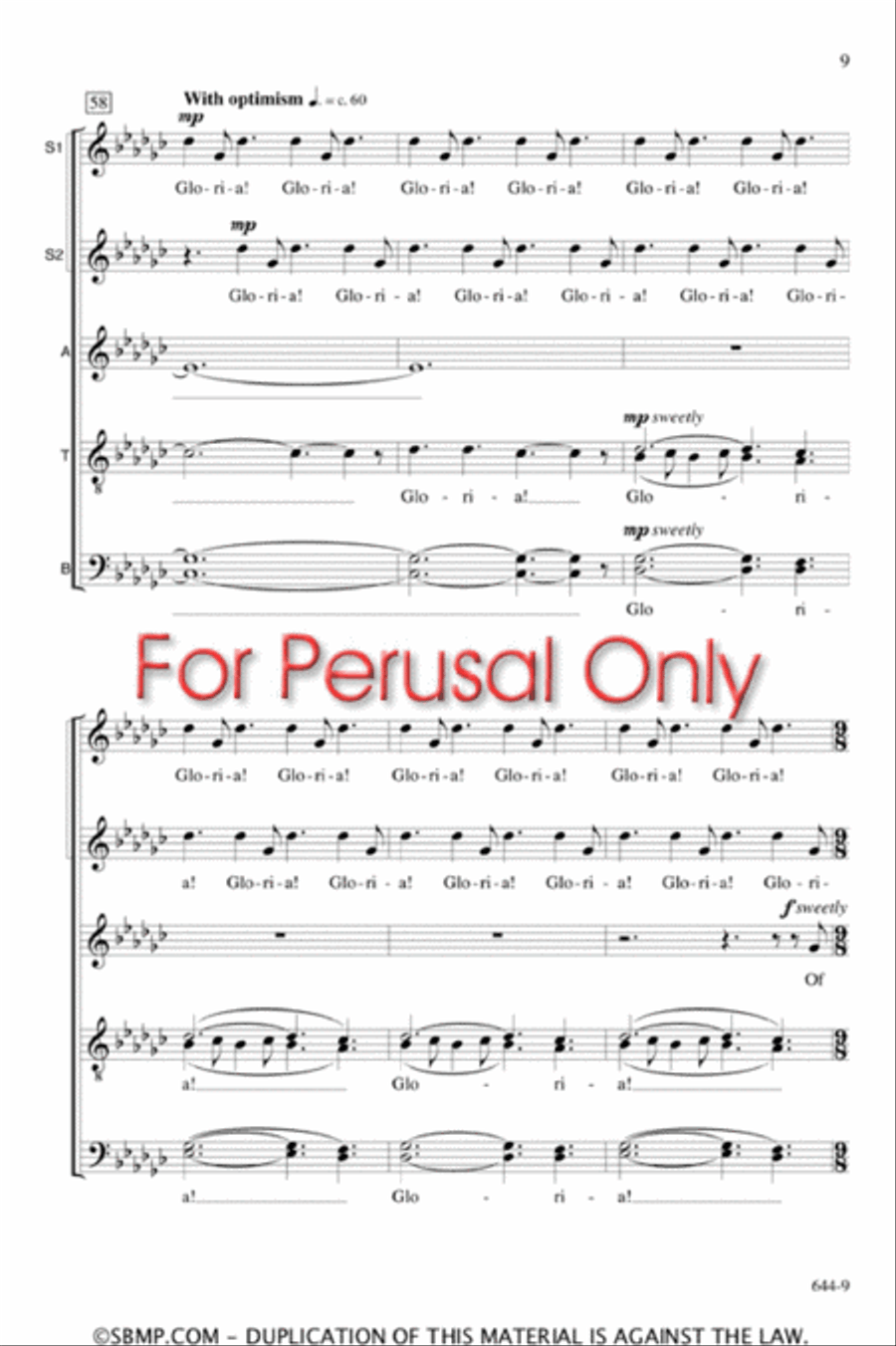 Gabriel's Message - SATB Octavo 4-Part scores gallery preview page 9