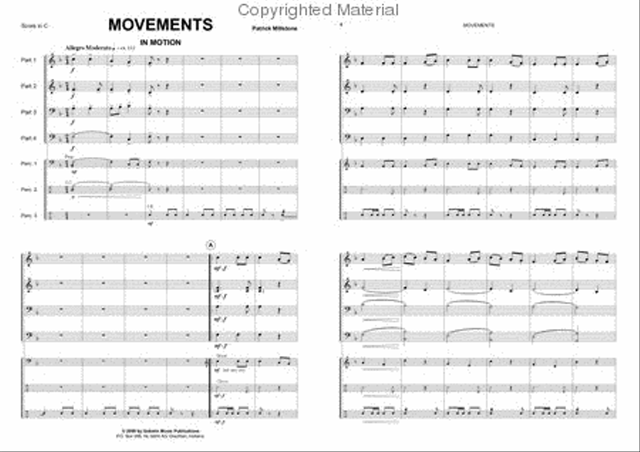 Movements Movements Concert Band scores gallery preview page 2