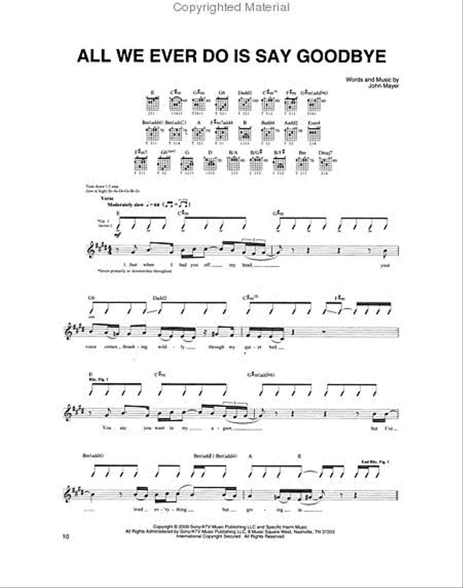 John Mayer – Battle Studies Classical Guitar scores gallery preview page 3