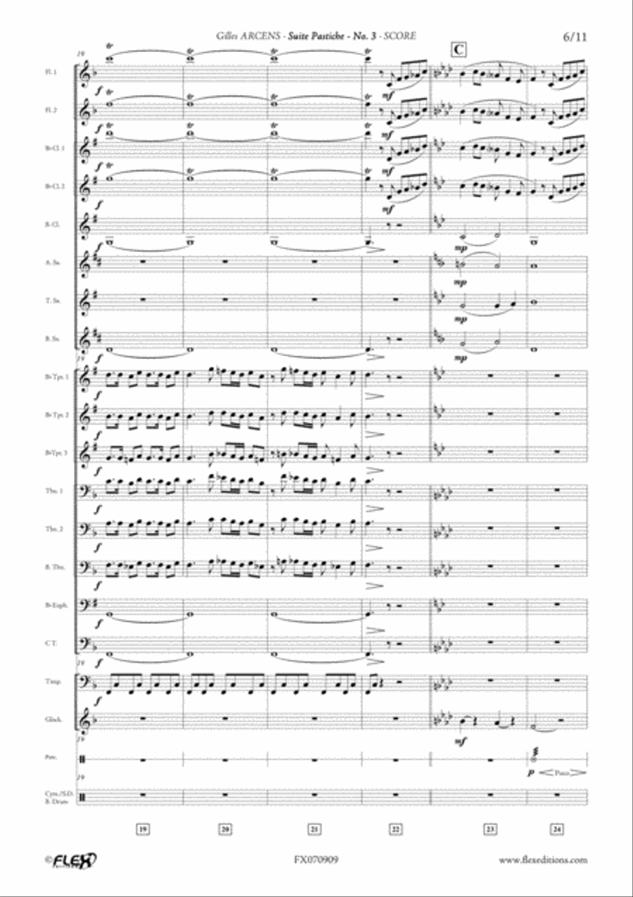 Suite Pastiche: No. 3 Suite Pastiche: No. 3 Concert Band scores gallery preview page 6