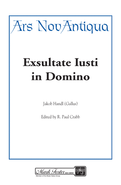 Exsultate Justi in Domino image number null