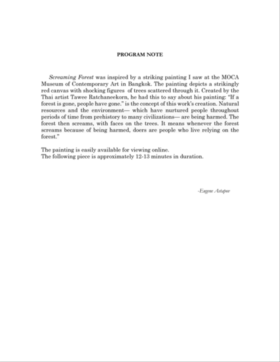 Screaming Forest Chamber Music scores gallery preview page 3
