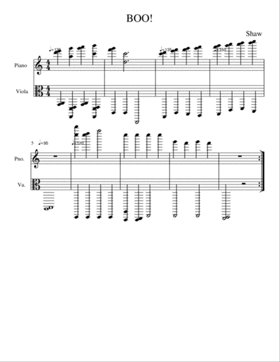 BOO! BOO! String Duet scores gallery preview page 1