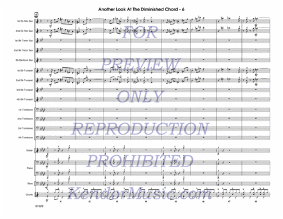 Another Look At The Diminished Chord Jazz Ensemble scores gallery preview page 7