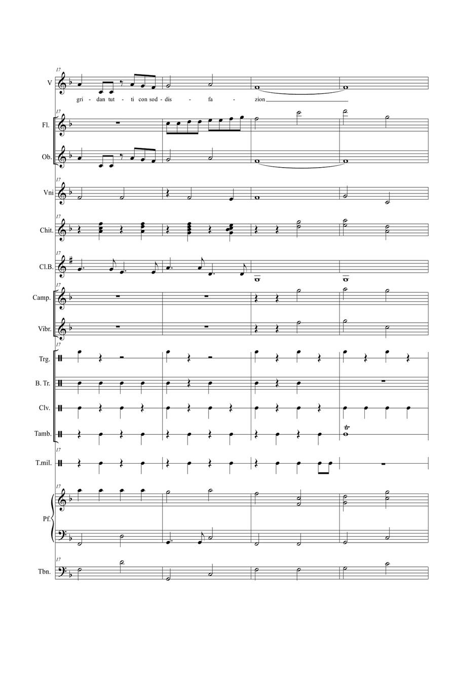 Buon Natale in allegria - Score Only Large Ensemble scores gallery preview page 5