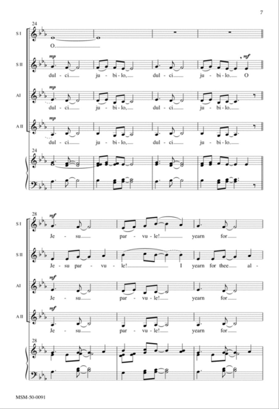 In dulci jubilo A Cappella scores gallery preview page 6