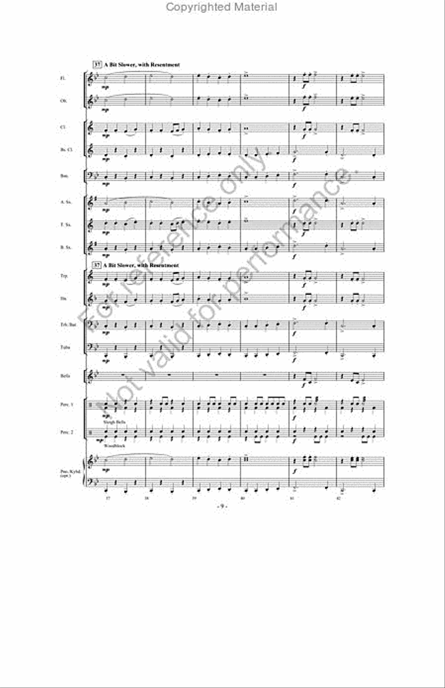 When Santa's Away, The Elves Will Play! Concert Band scores gallery preview page 8