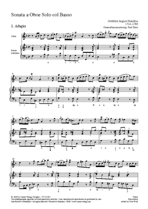 Sonate fur Oboe und Basso continuo