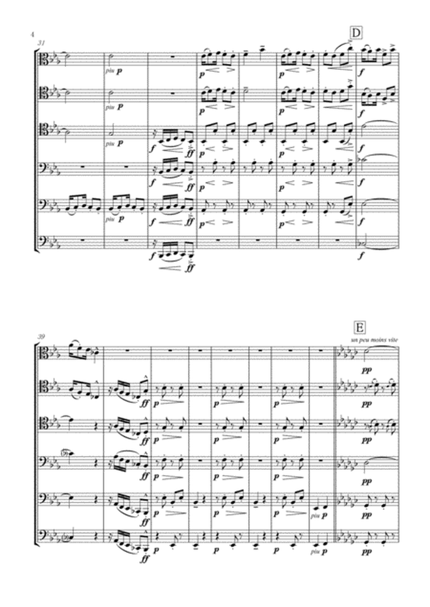 Golliwogg's Cakewalk from Children's Corner for Low Brass Sextet (6 Trombones or 5 trombones and Tub image number null