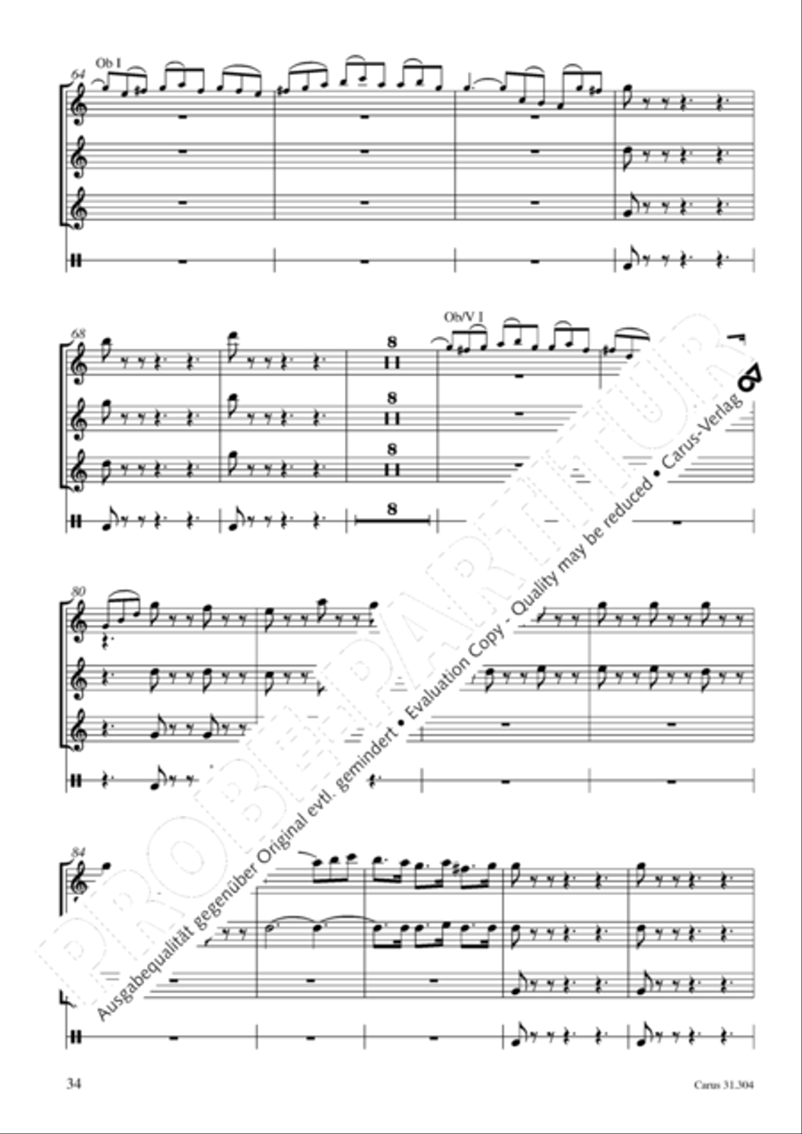 Bach for Brass 4: Works for orchestra Collection / Songbook scores gallery preview page 35