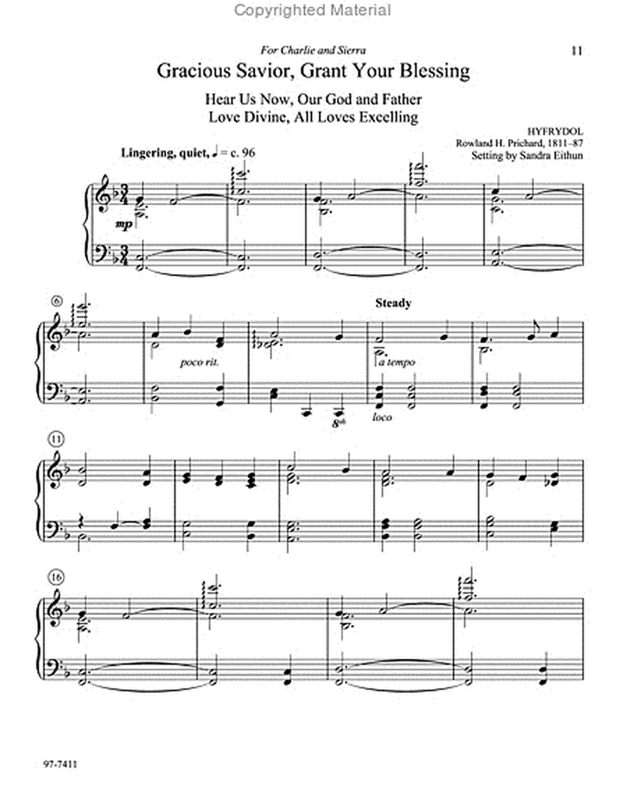 Love Is the Sunlight: Eight Hymn Preludes for Weddings or General Use image number null
