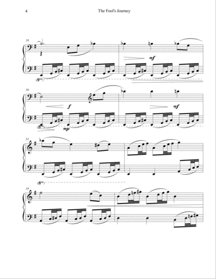 The Fool's Journey Piano Solo scores gallery preview page 4