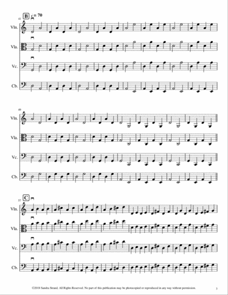 The First Five Minutes: Technique Building for Strings -Level 2 String Orchestra scores gallery preview page 5