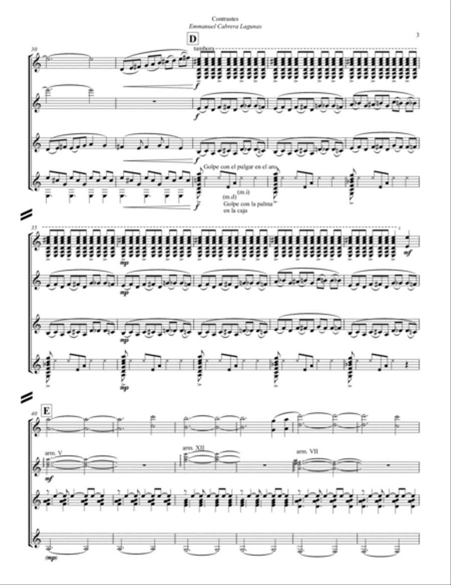 Contrastes Chamber Music scores gallery preview page 6