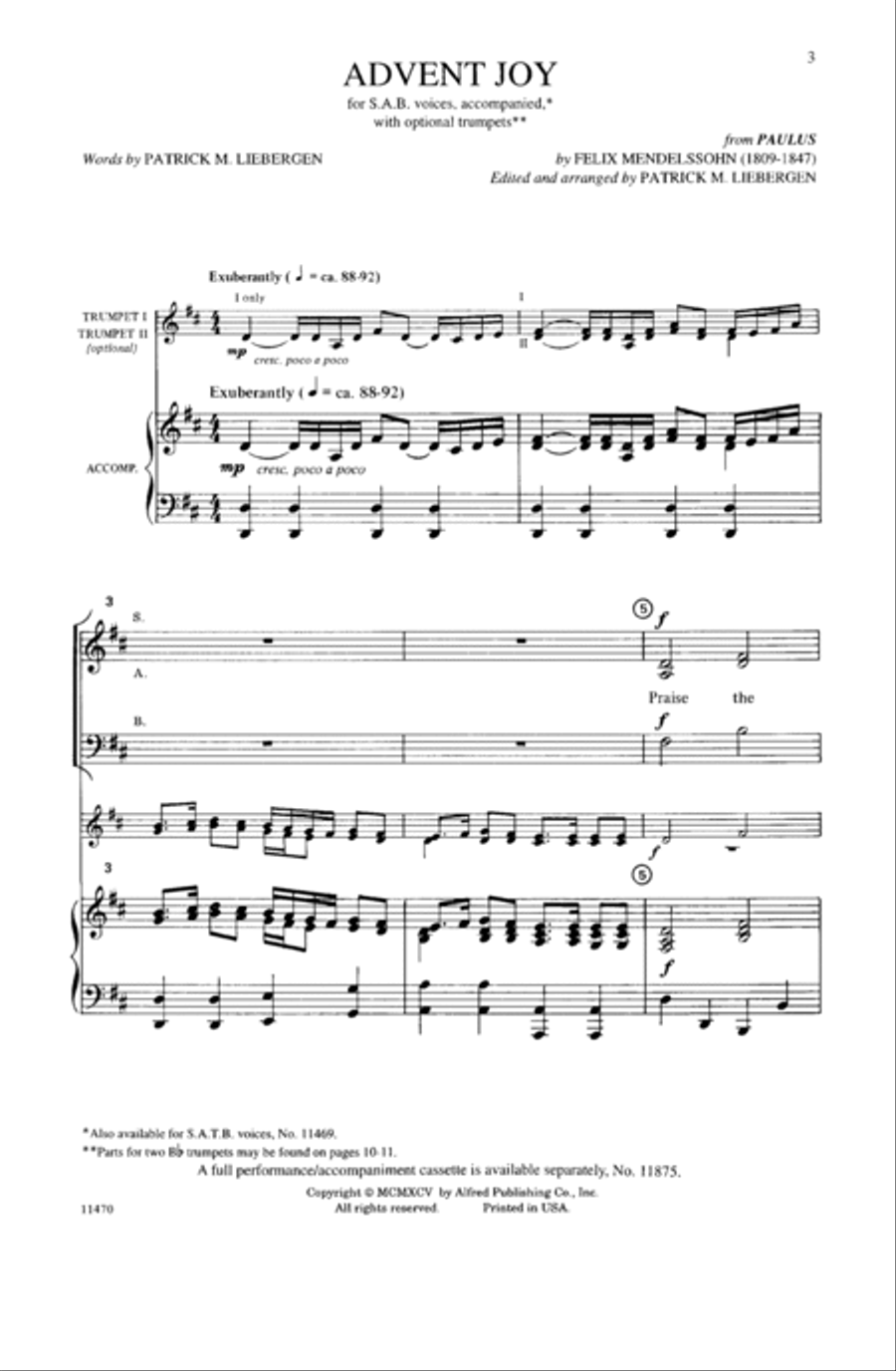 Advent Joy (from Paulus) 3-Part scores gallery preview page 14