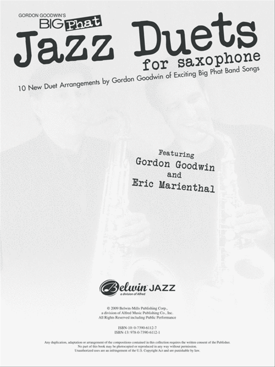 Gordon Goodwin's Big Phat Jazz Saxophone Duets Woodwind Duet scores gallery preview page 6