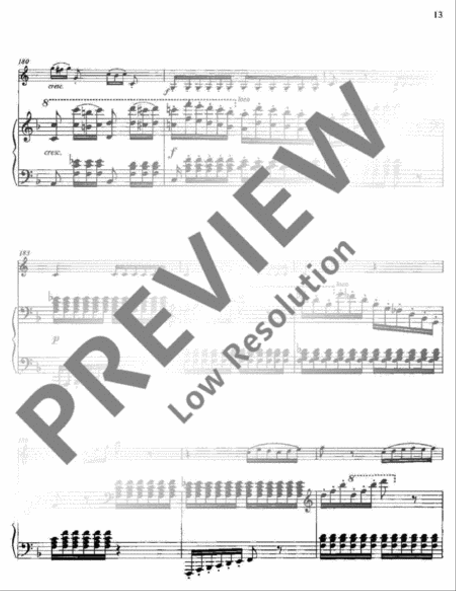 Variations of a Swiss Folksong Horn scores gallery preview page 14