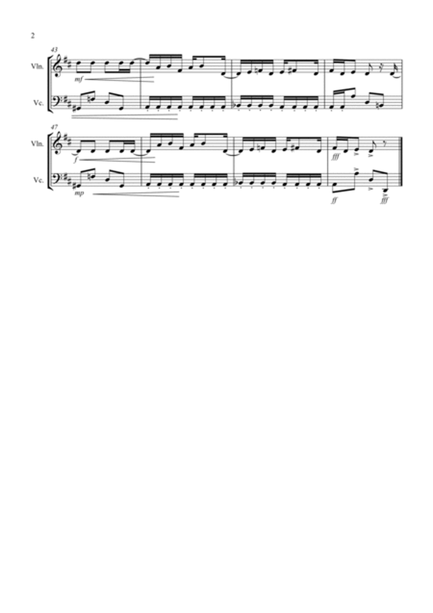 Maple Leaf Rag for Violin and Cello image number null