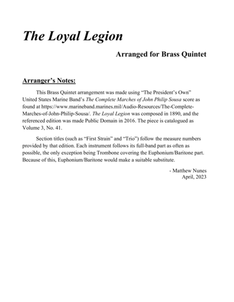 The Loyal Legion image number null