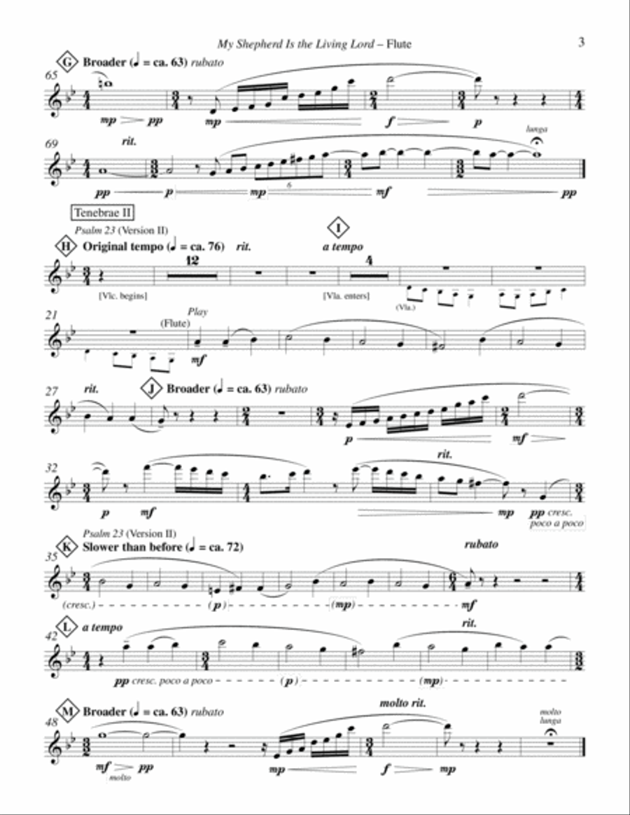 My Shepherd Is the Living Lord (Psalm 23): from Tenebrae (I-II) Choir scores gallery preview page 2
