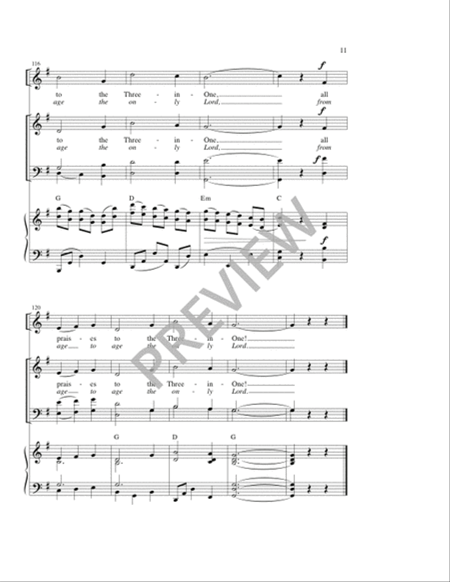 Canticle of Mary Canticle of Mary 4-Part scores gallery preview page 12