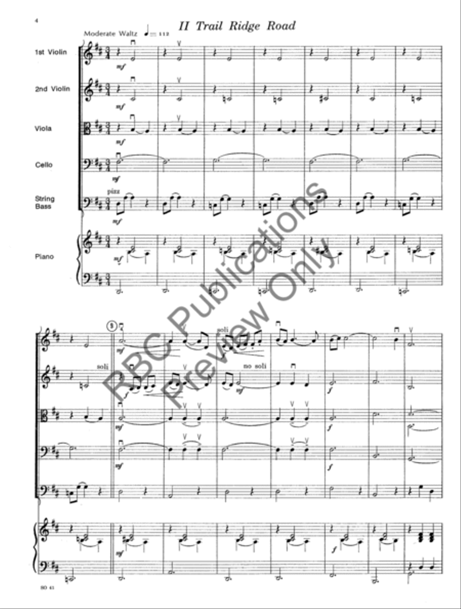 Colorado Suite String Orchestra scores gallery preview page 7