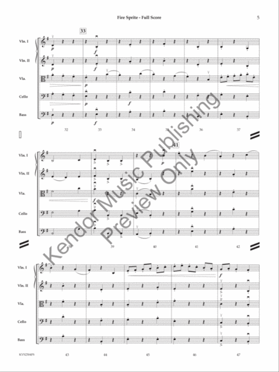 Fire Sprite Fire Sprite String Orchestra scores gallery preview page 6
