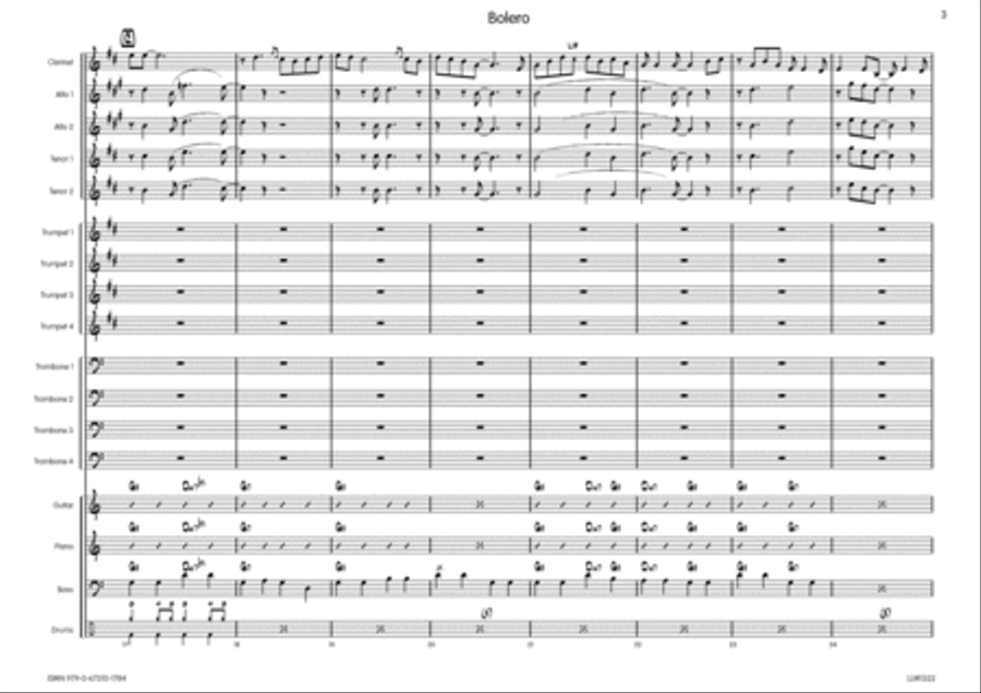 Bolero Big Band scores gallery preview page 4
