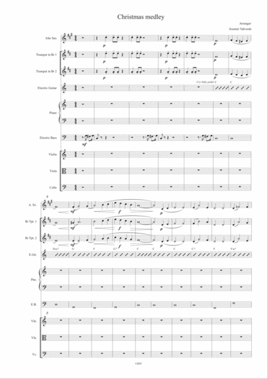 Christmas Medley Christmas Medley Alto Saxophone scores gallery preview page 2