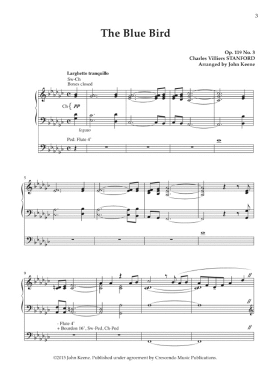 The Blue Bird Organ scores gallery preview page 2