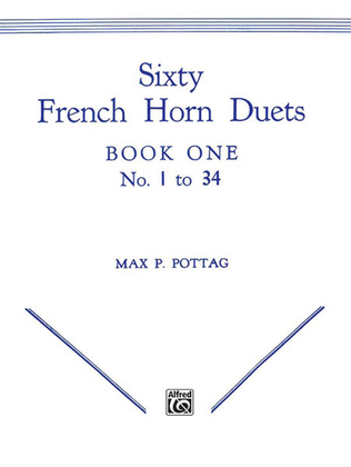 Book cover for Sixty French Horn Duets, Book 1