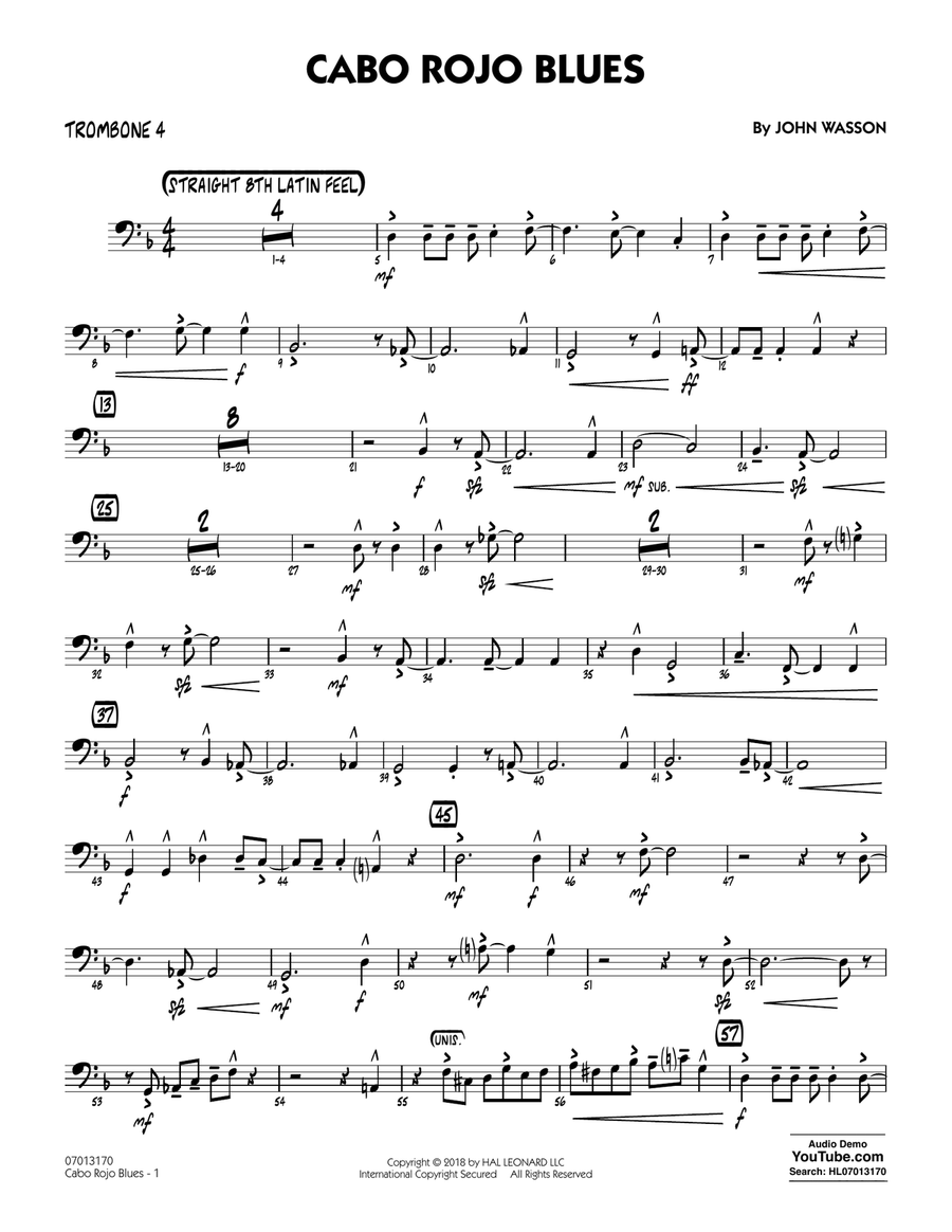 Cabo Rojo Blues - Trombone 4