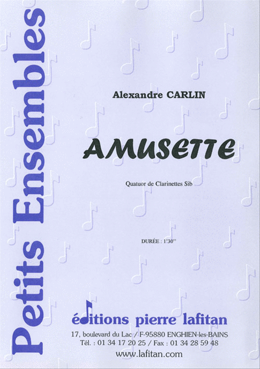 Amusette Clarinet Quartet scores gallery preview page 1