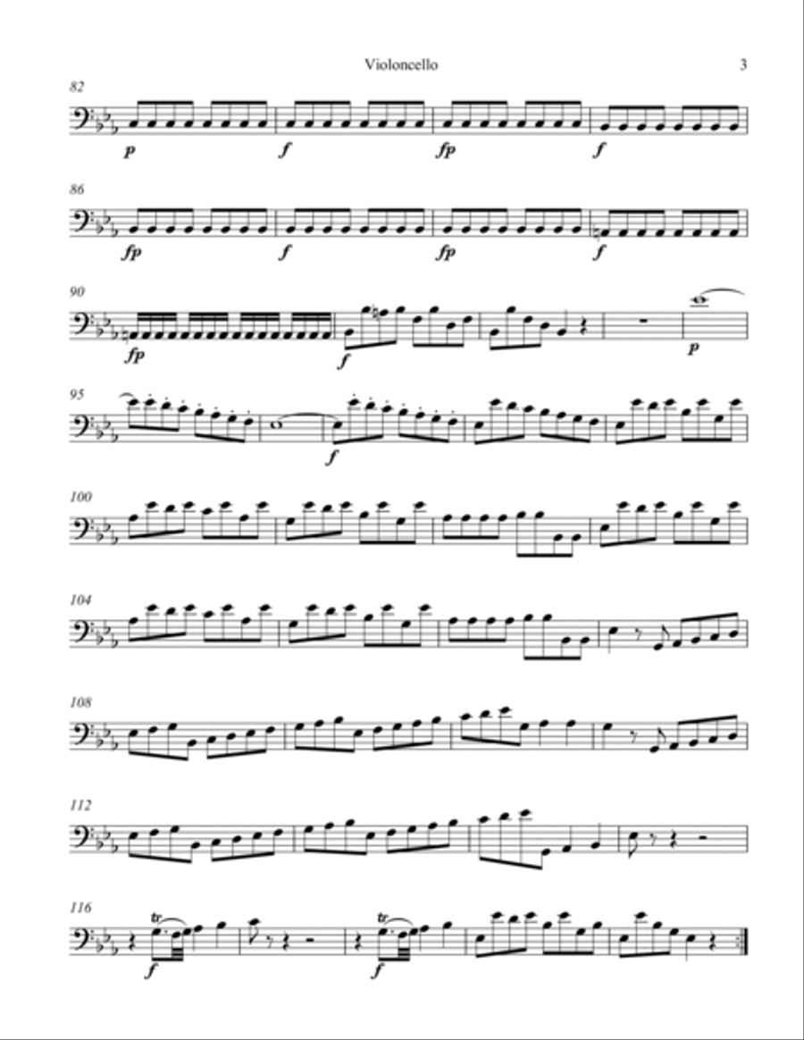 Symphony #1 Movement I. Symphony #1 Movement I. String Orchestra scores gallery preview page 6