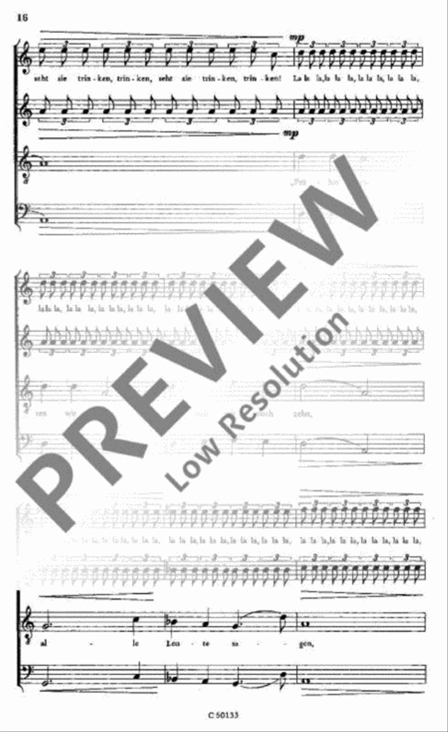 Rebellenlieder 4-Part scores gallery preview page 16