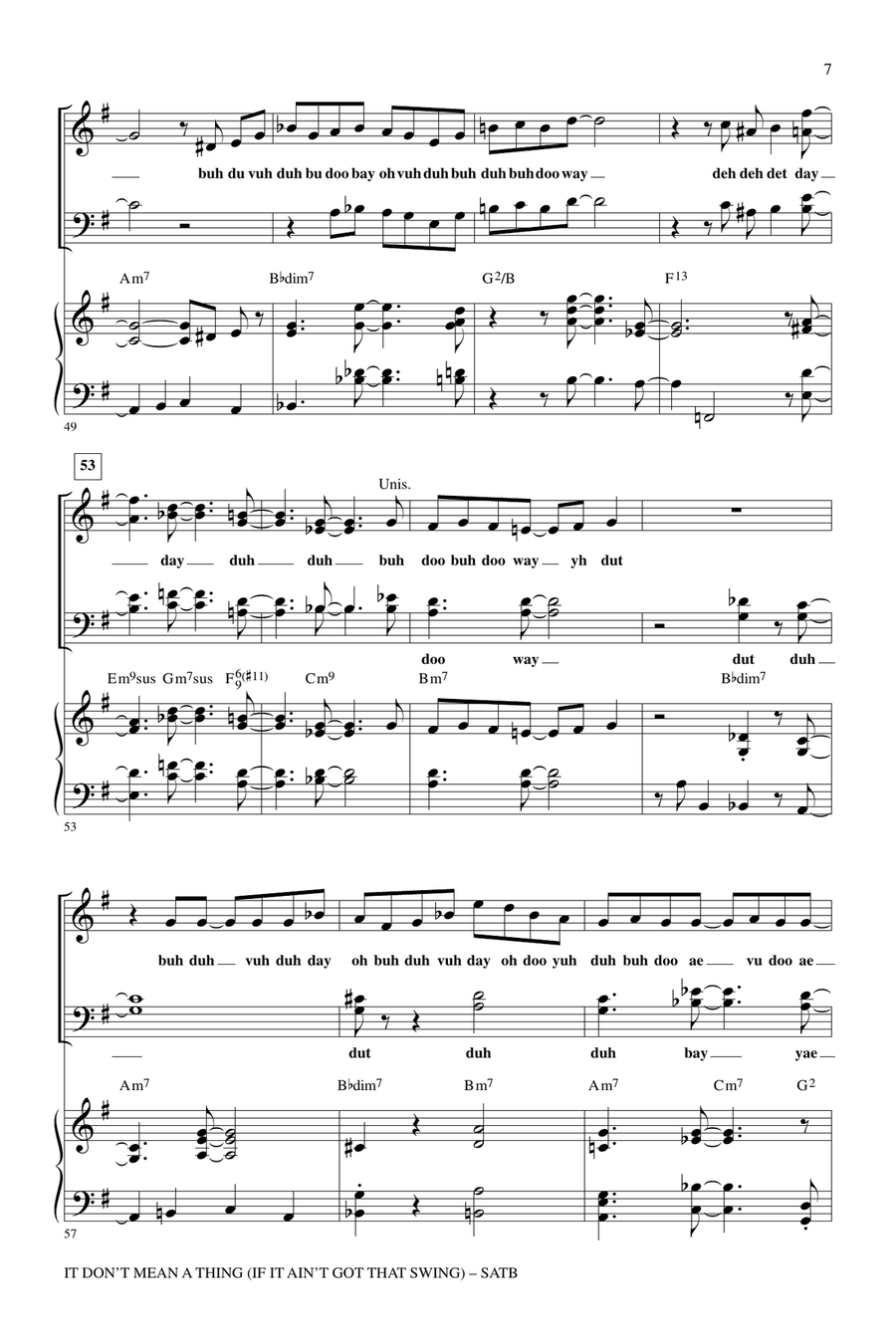 It Don't Mean A Thing (If It Ain't Got That Swing) 4-Part scores gallery preview page 5