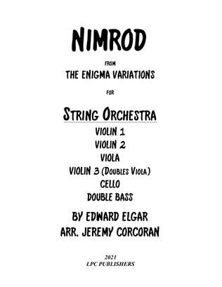 Book cover for Nimrod from the Enigma Variations for String Orchestra