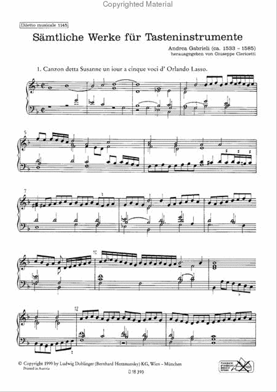 Samtliche Werke fur Tasteninstrumente Band 5 Organ scores gallery preview page 3